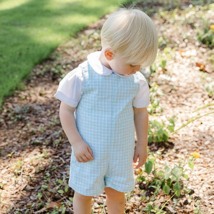 Bailey Boys Bailey Boys Laurel Seersucker, John John Short with Tab - Little Miss Muffin Children & Home