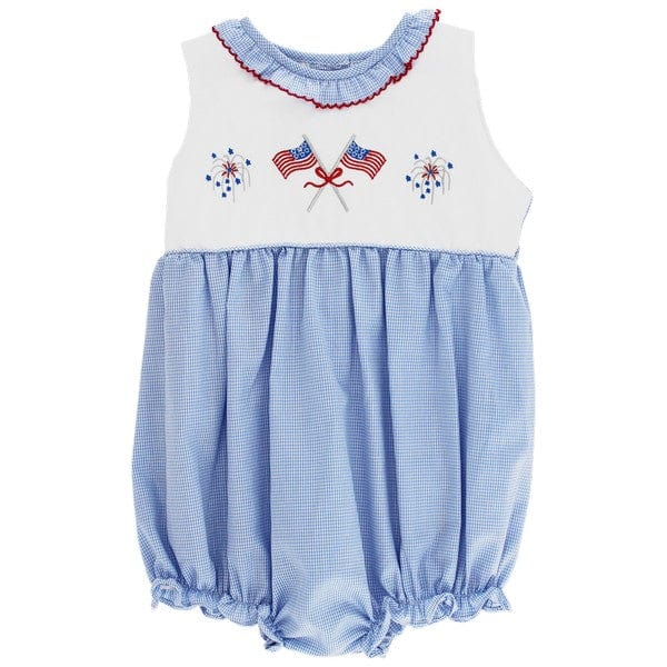 Bailey Boys Bailey Boys Flags & Fireworks Girls Short Bubble - Little Miss Muffin Children & Home