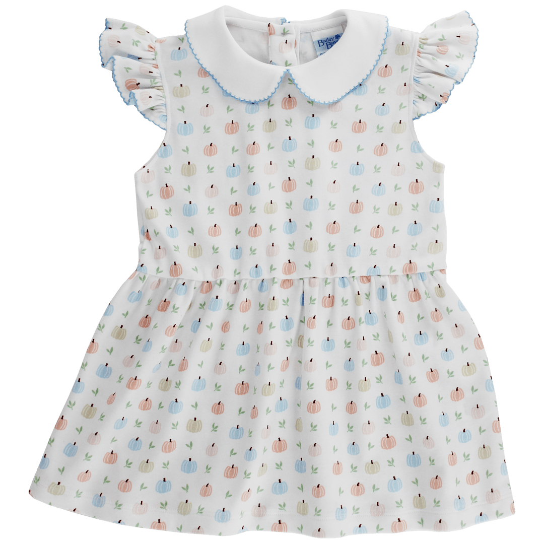 Bailey Boys Pumpkin Print Knit Dress - Little Miss Muffin Children & Home