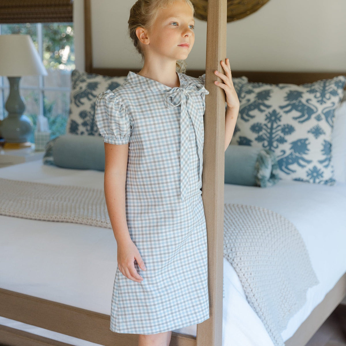 Bailey Boys Pigeon Plaid Tia Tie Dress - Little Miss Muffin Children & Home