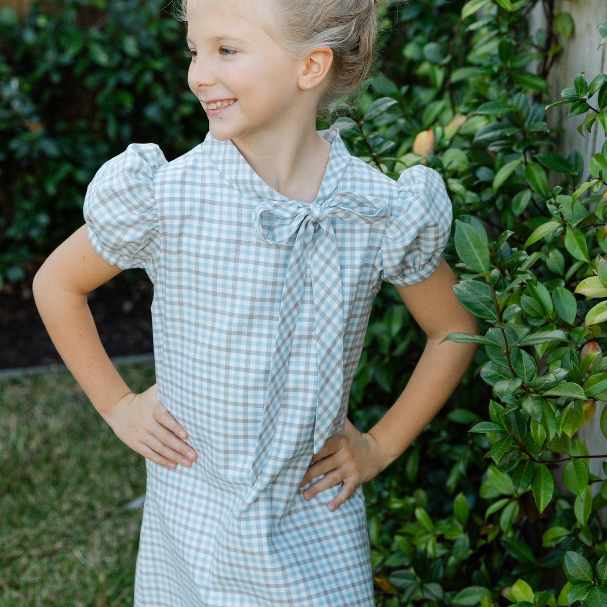 Bailey Boys Pigeon Plaid Tia Tie Dress - Little Miss Muffin Children & Home