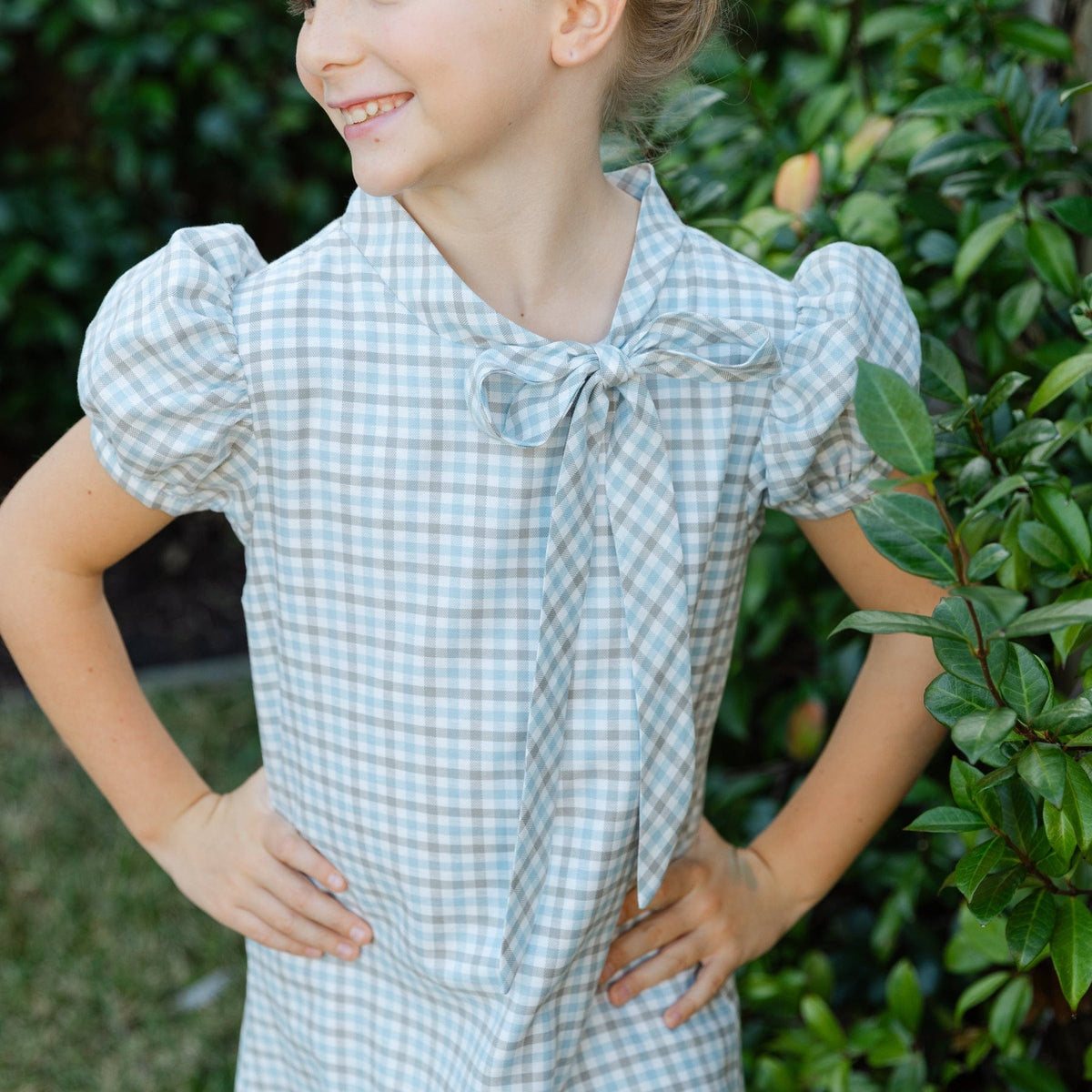 Bailey Boys Pigeon Plaid Tia Tie Dress - Little Miss Muffin Children & Home