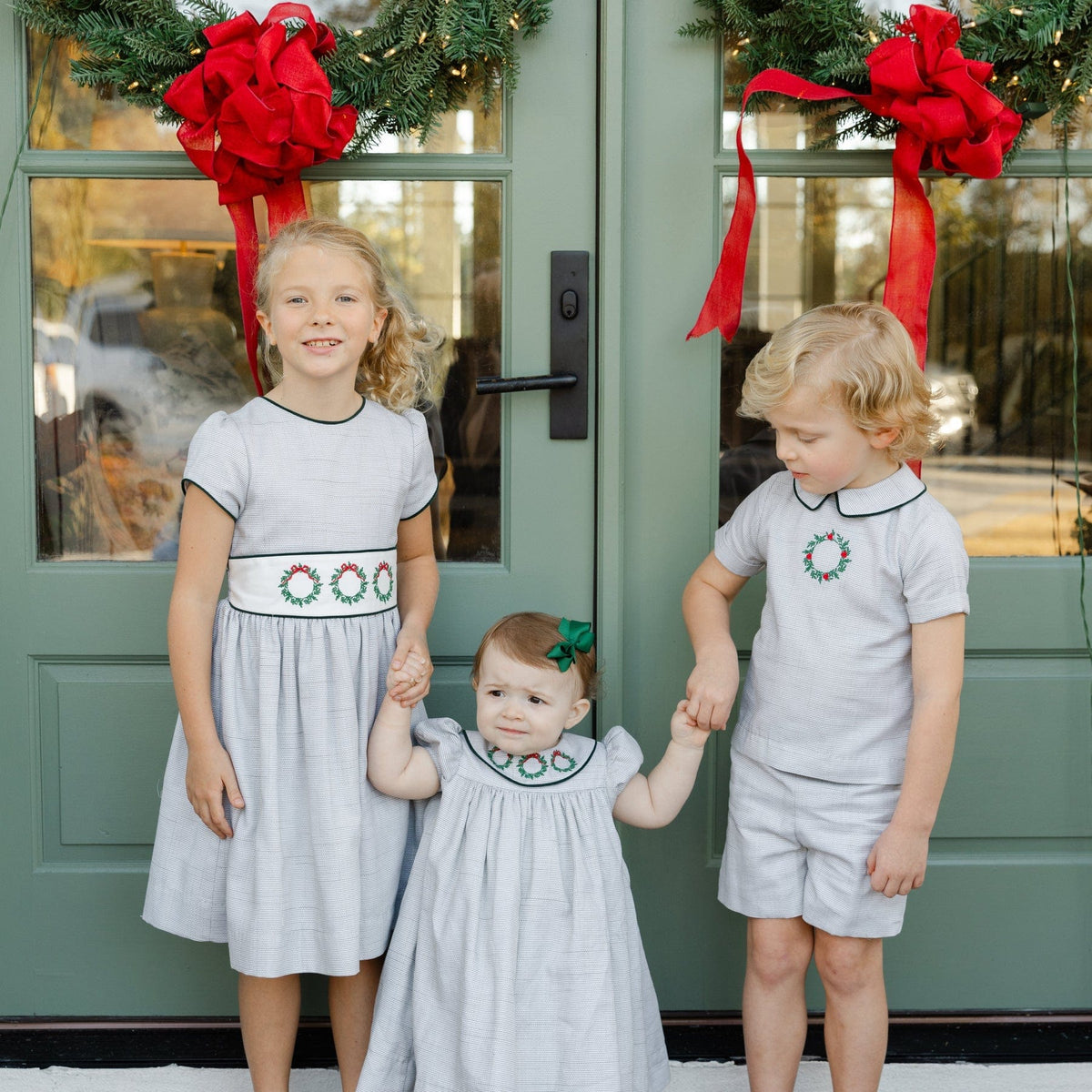 Bailey Boys Laurel Wreath Dress - Little Miss Muffin Children & Home