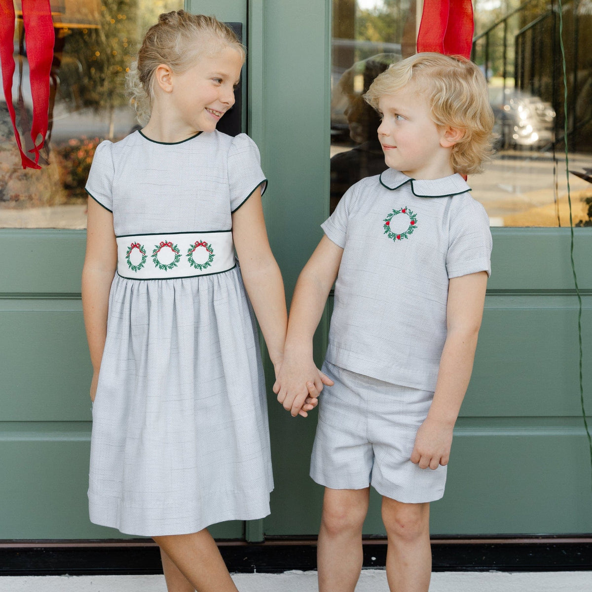 Bailey Boys Laurel Wreath Dress - Little Miss Muffin Children & Home