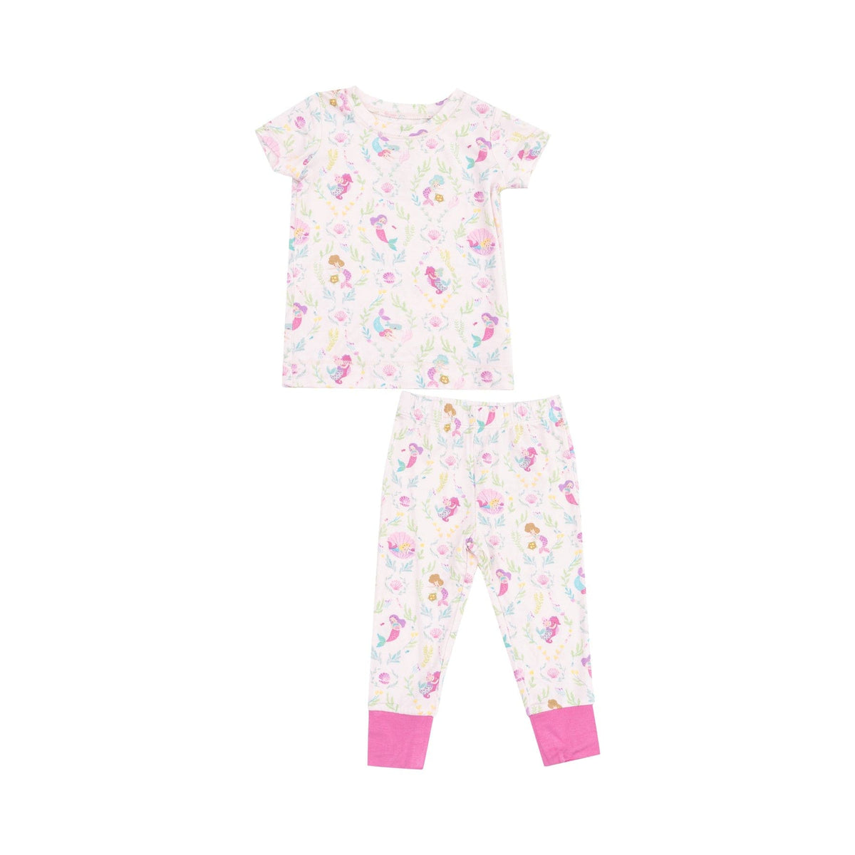 Angel Dear Angel Dear Mermaids Short Sleeve Loungewear Set - Little Miss Muffin Children & Home