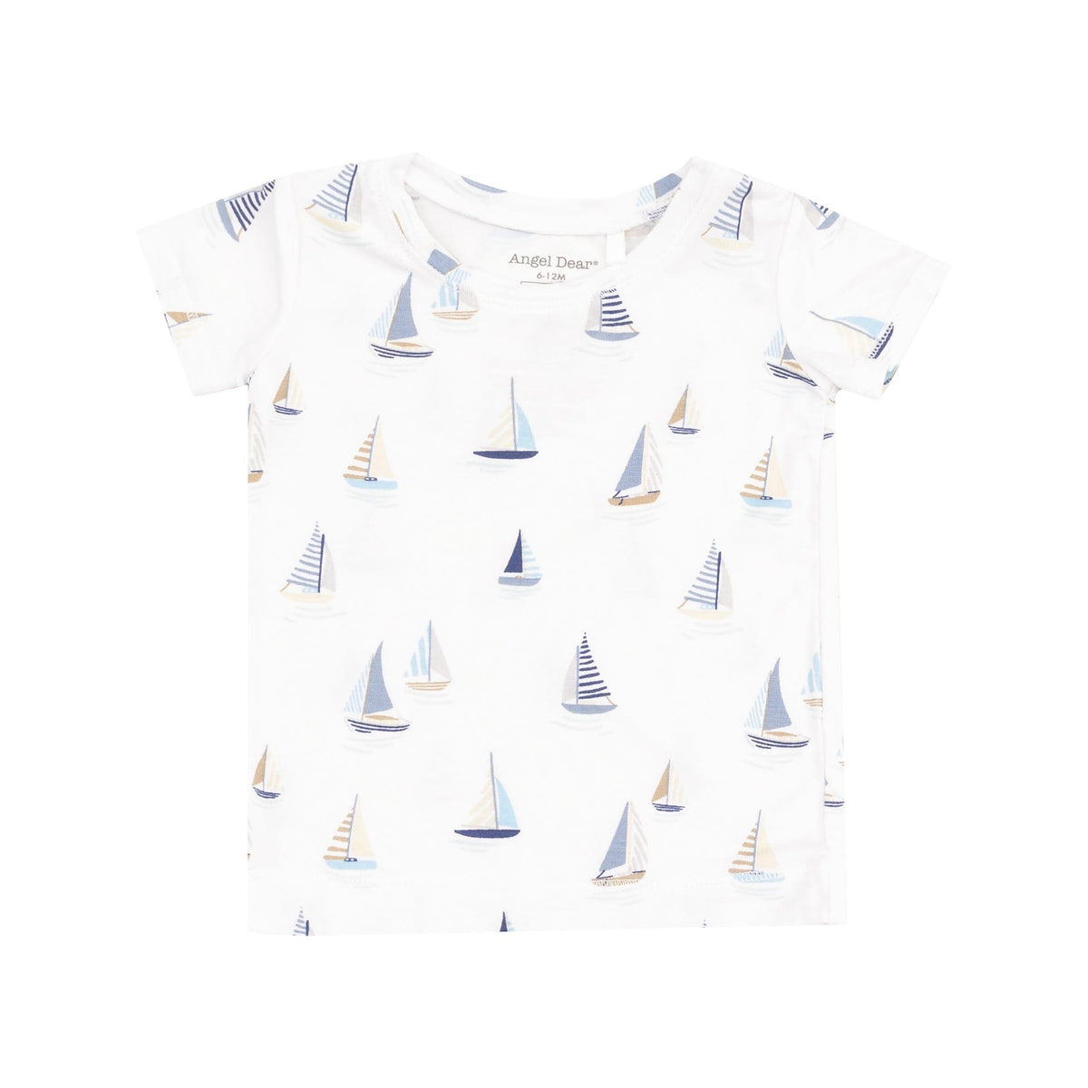 Angel Dear Angel Dear Sailboats Blue Short Sleeve Loungewear Set - Little Miss Muffin Children & Home