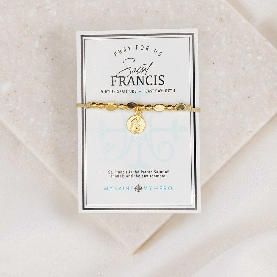 My Saint My Hero My Saint My Hero The Little Saints Saint Francis, Gold - Little Miss Muffin Children & Home