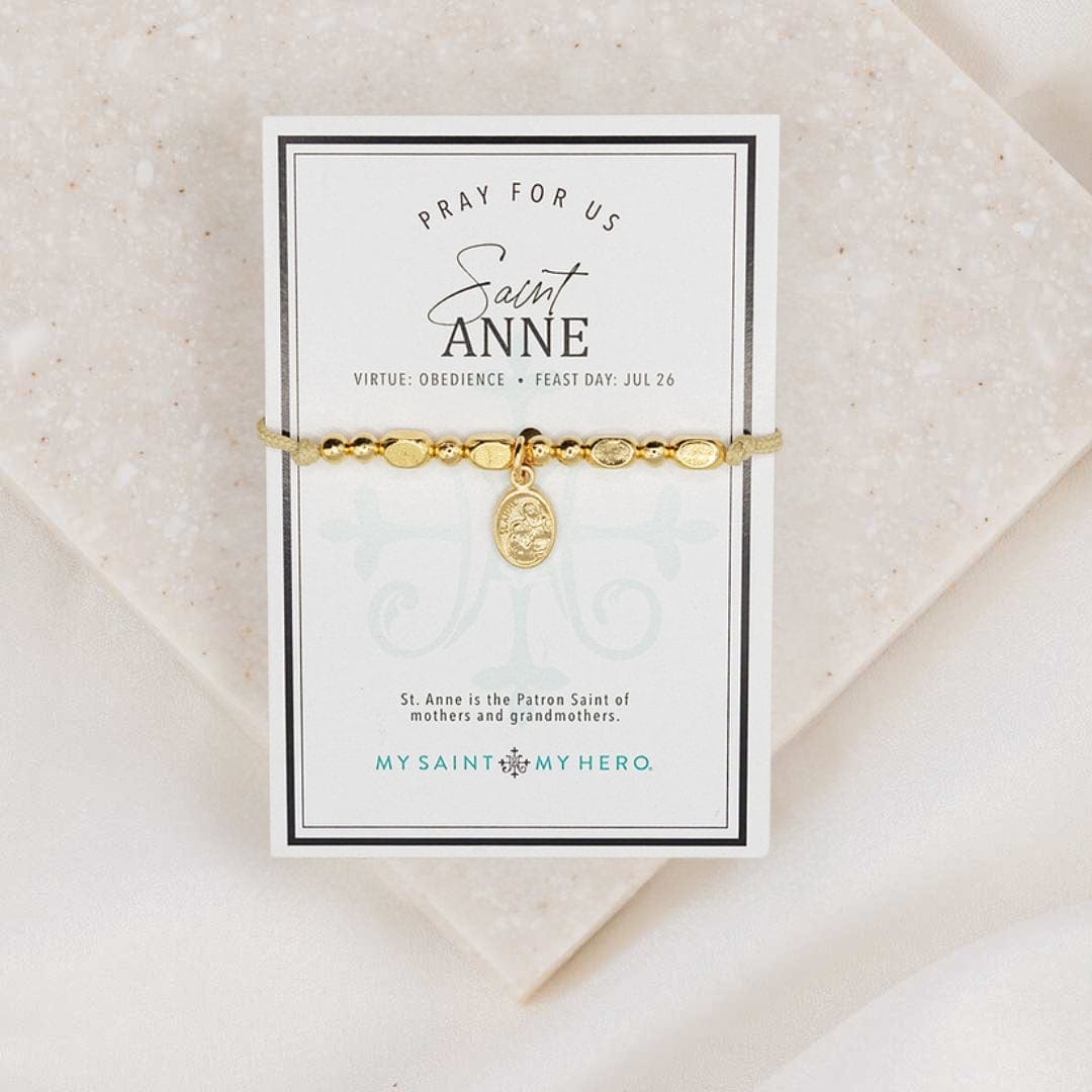 My Saint My Hero My Saint My Hero The Little Saints Saint Anne, Gold - Little Miss Muffin Children & Home
