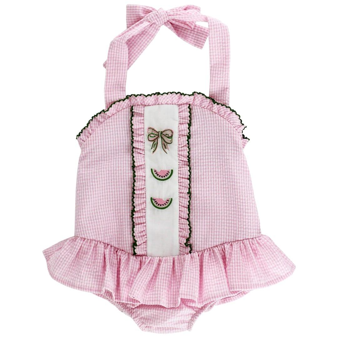 Summer Slice One Piece Ruffled Swimsuit