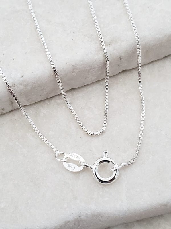 Sosie Designs Sosie Designs Sterling Silver 16" and 18" Box Chain Necklace - Little Miss Muffin Children & Home