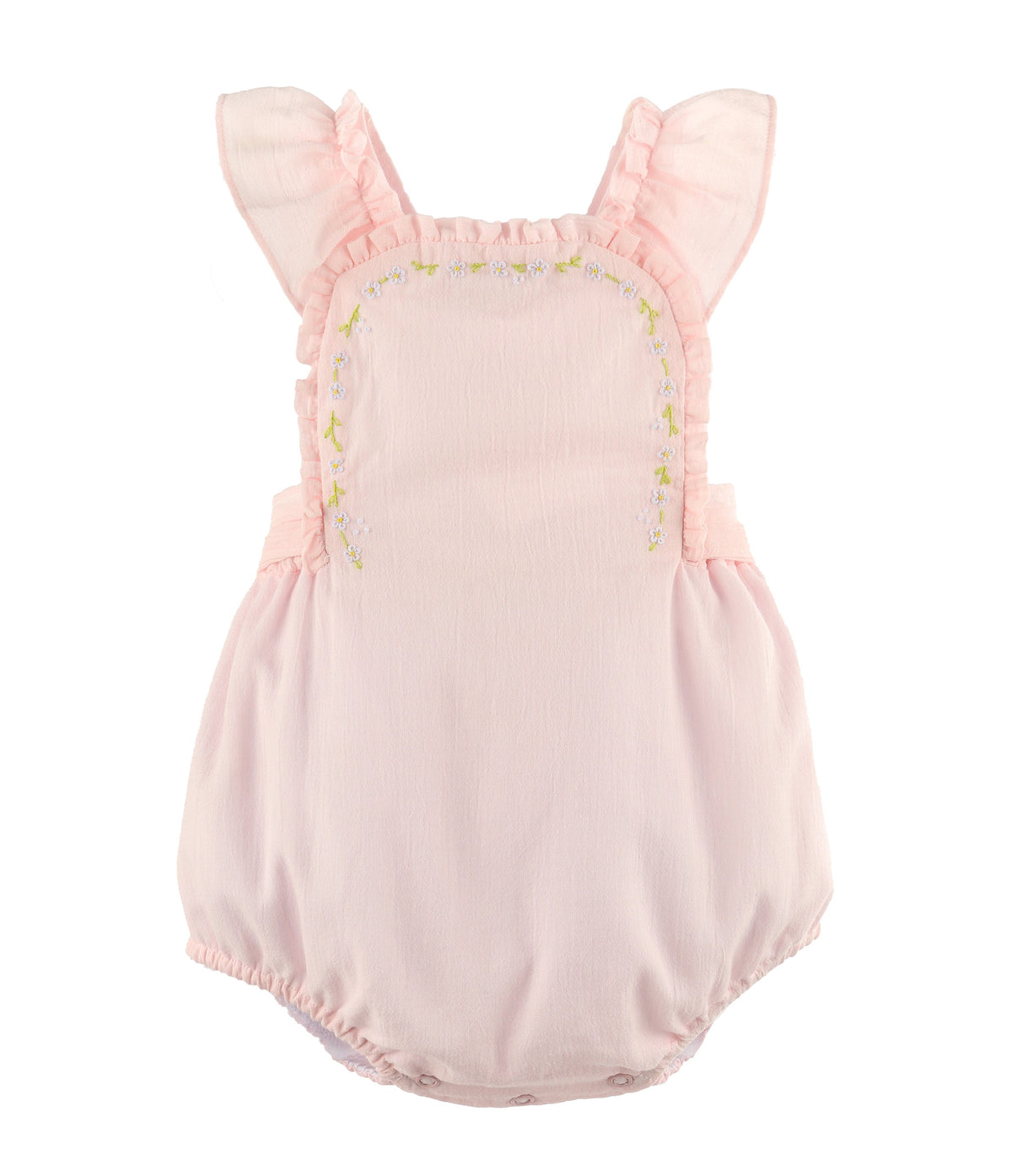 Daisy Chain Ruffle Sunsuit, Pink