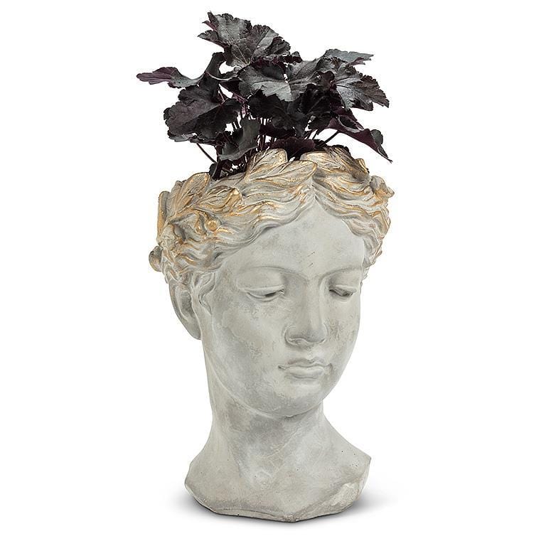 goddess planter pot Abbott Large Woman Head Planter