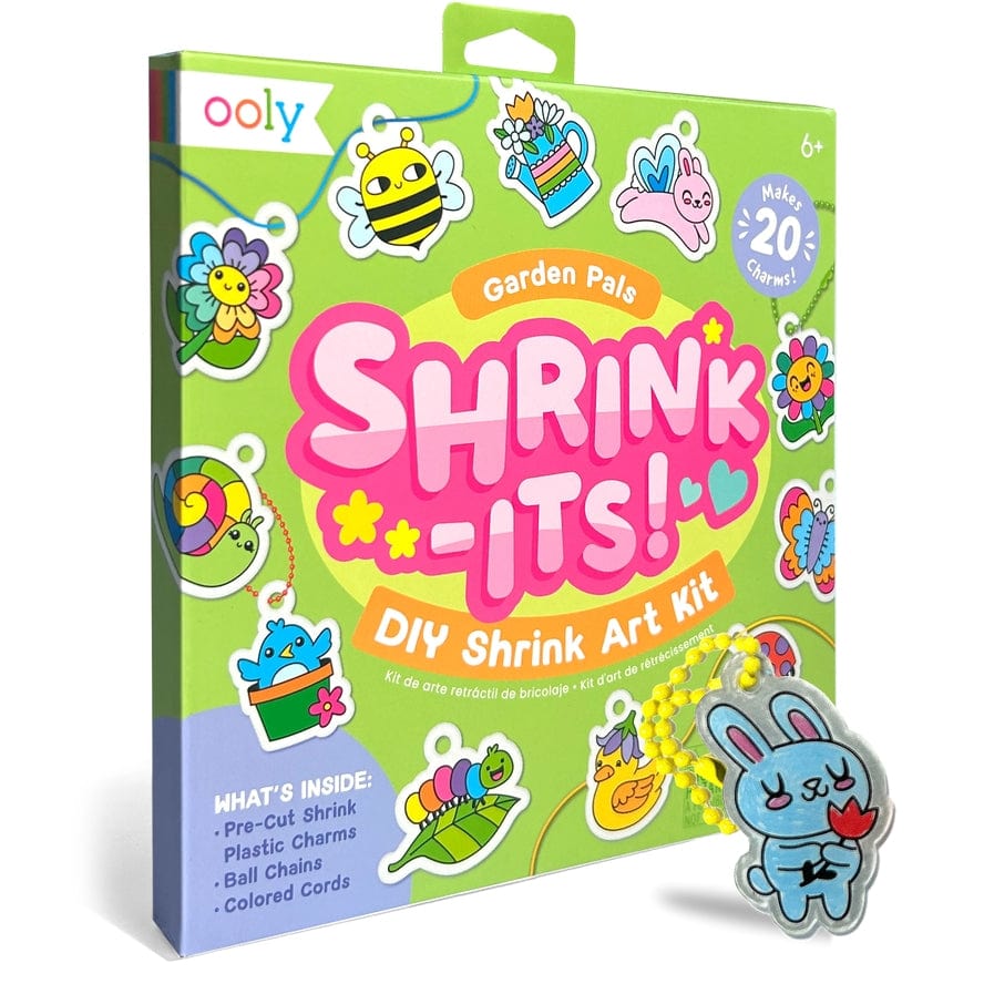 Ooly Ooly Shrink-Its! Garden Pals DIY Shrink Art Kit, 28PC Set - Little Miss Muffin Children & Home