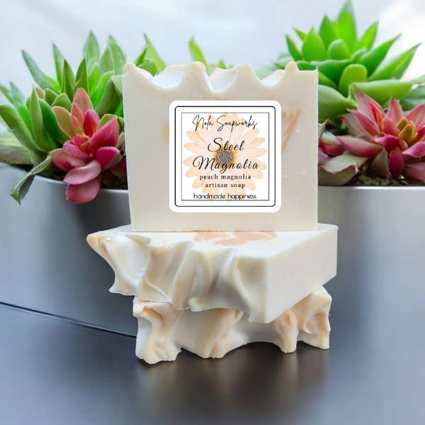 peach magnolia scented soap