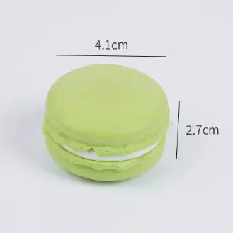Grass Green Soft Foam Realistic Macaron Dessert Squeeze Toy