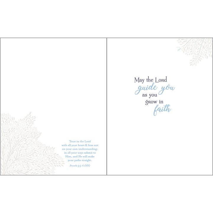 Confirmation Dove With Scripture Religious Greeting Card