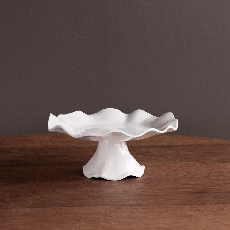 Beatriz Ball Beatriz Ball Vida Havana Pedestal Cake Plate White Small - Little Miss Muffin Children & Home