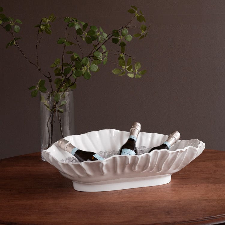 Beatriz Ball Beatriz Ball Vida Bloom Large Oval Bowl, White - Little Miss Muffin Children & Home