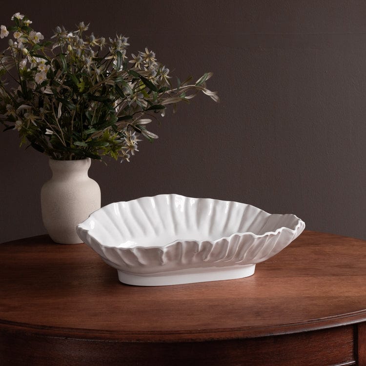 Beatriz Ball Beatriz Ball Vida Bloom Large Oval Bowl, White - Little Miss Muffin Children & Home