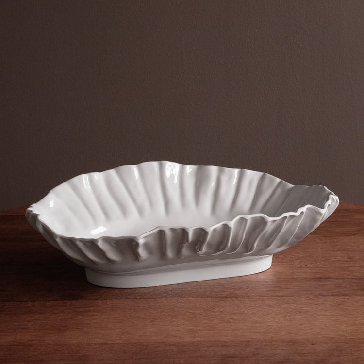 Beatriz Ball Beatriz Ball Vida Bloom Large Oval Bowl, White - Little Miss Muffin Children & Home