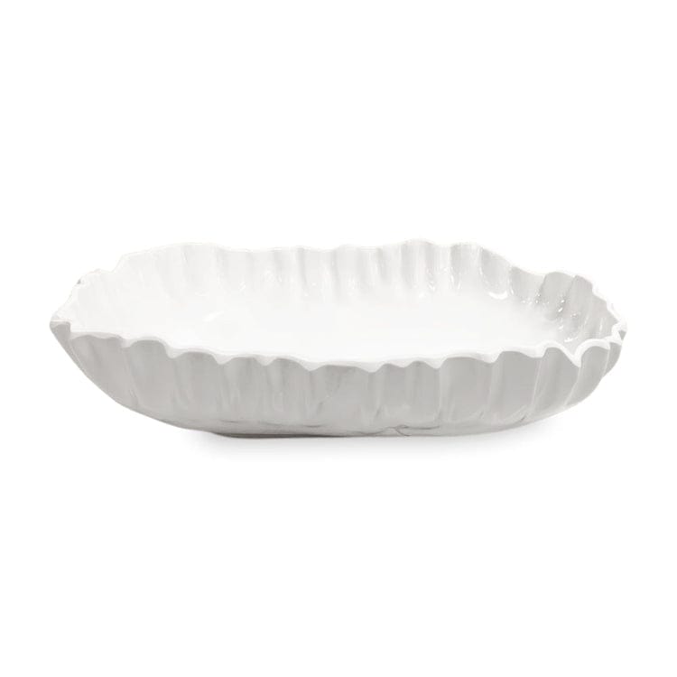 Beatriz Ball Beatriz Ball Vida Bloom Pinched Large Oval Bowl, White - Little Miss Muffin Children & Home