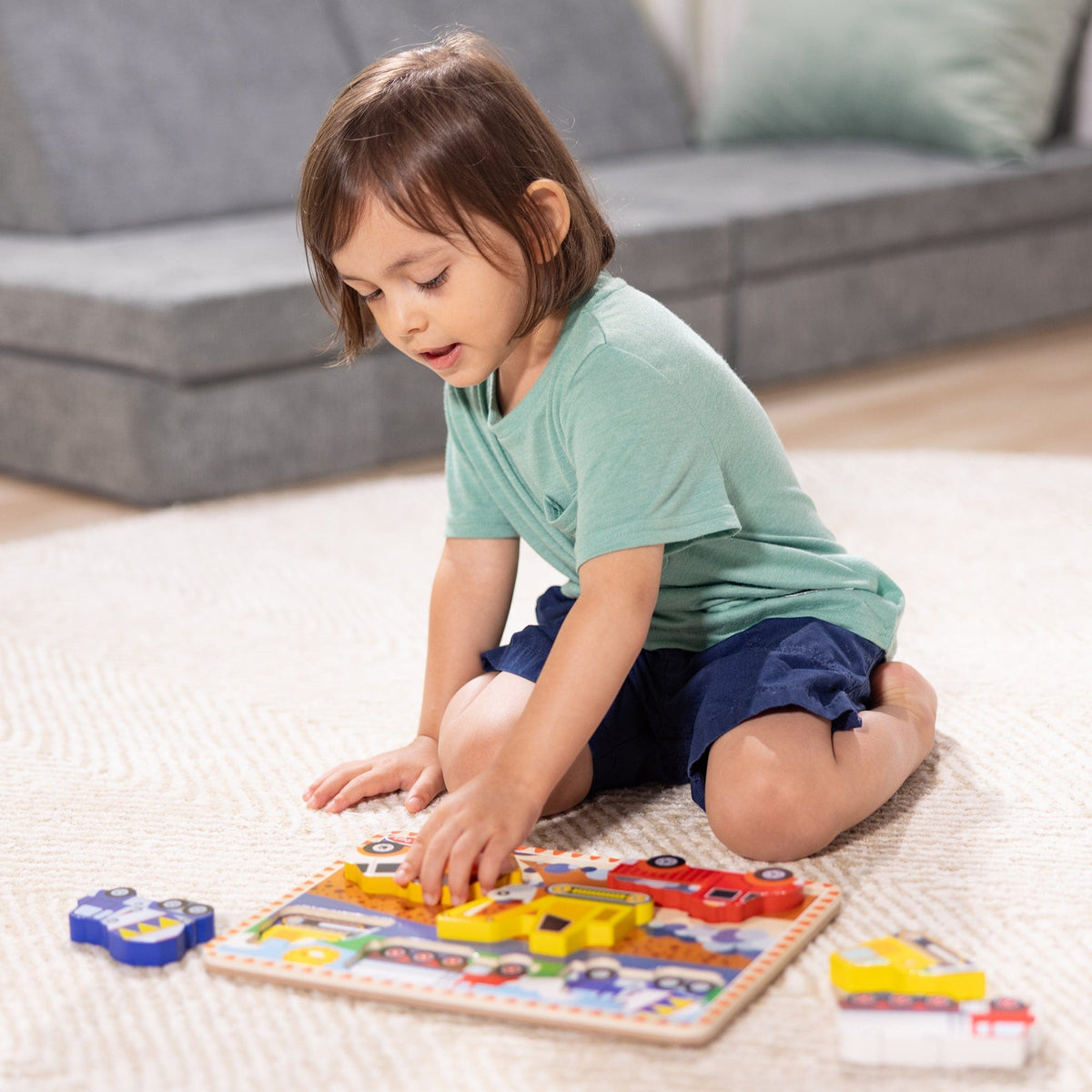 Melissa & Doug Melissa & Doug Construction Chunky Puzzle - Little Miss Muffin Children & Home