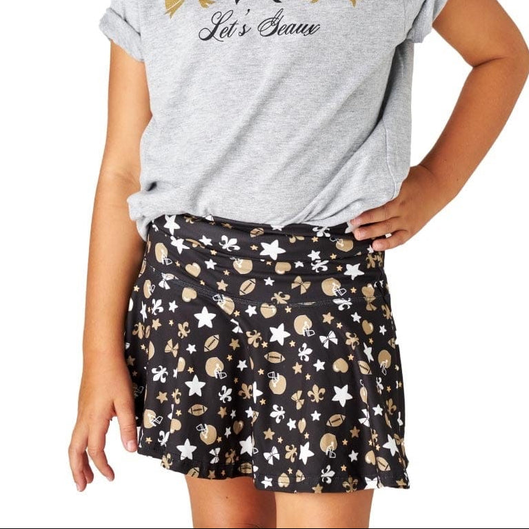 Saints Lets Geaux Bow Tee