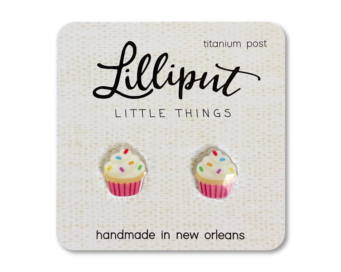 Lilliput Little Things Lilliput Little Things Birthday Cupcake Earrings - Little Miss Muffin Children & Home
