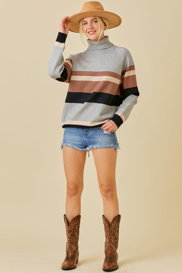 Main Strip Main Strip Color Block Turtleneck Sweater - Little Miss Muffin Children & Home