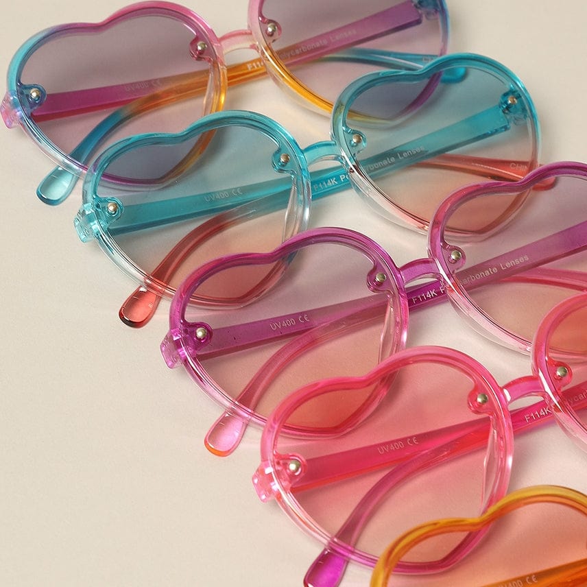 Fashion City Fashion City Kid's Heart Shaped Gradient Sunglasses - Little Miss Muffin Children & Home