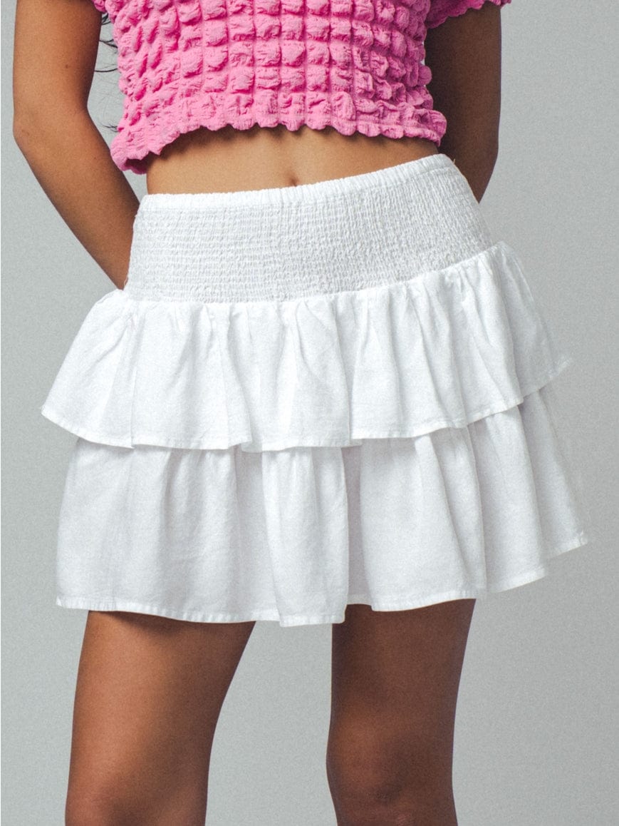 Urban Daizy Urban Daizy Tiered Ruffle Smocked Waist Skirt - Little Miss Muffin Children & Home