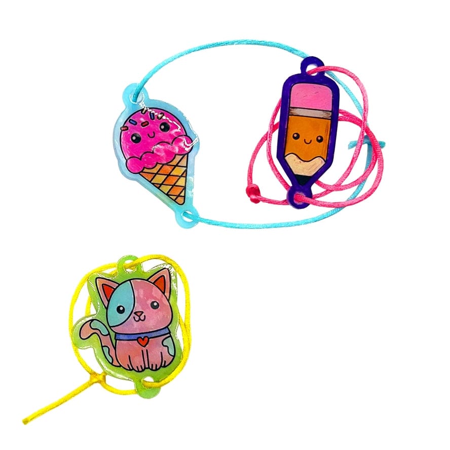 Ooly Ooly Shrink-Its! BFF DIY Shrink Art Bracelet Kit, 24PC Set - Little Miss Muffin Children & Home