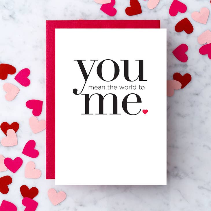 Design with Heart Design with Heart "You Mean the World To Me" Greeting Card - Little Miss Muffin Children & Home