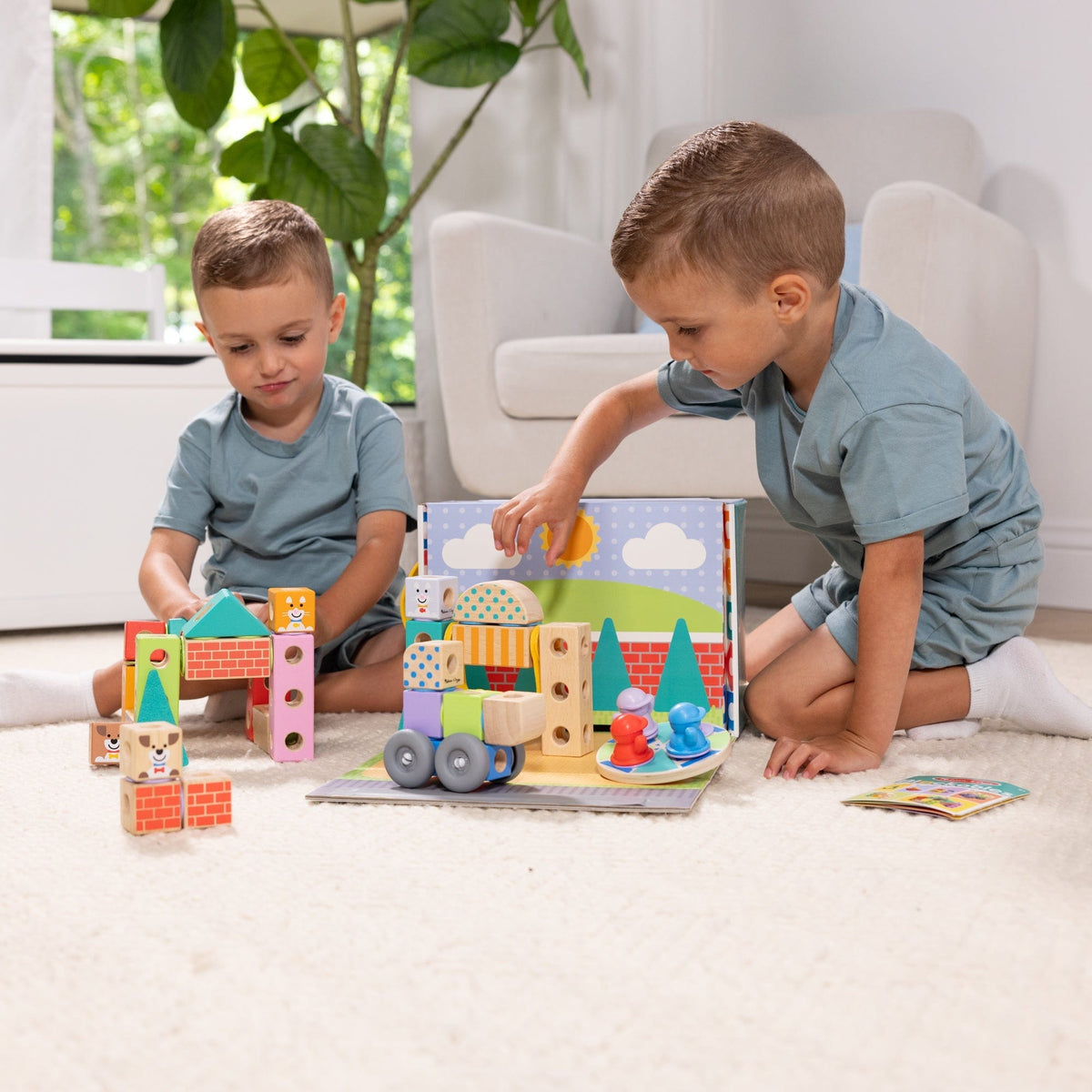 Melissa & Doug Melissa & Doug Blockables Town Play Set - Little Miss Muffin Children & Home