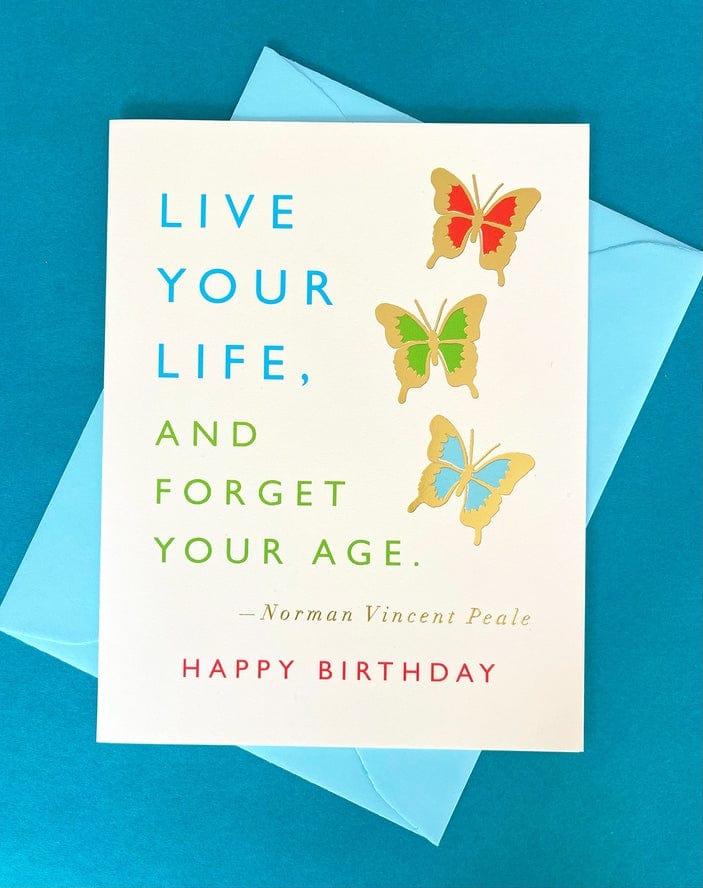 J.Falkner Cards J Falkner Live Your Life Quote Birthday Card - Little Miss Muffin Children & Home