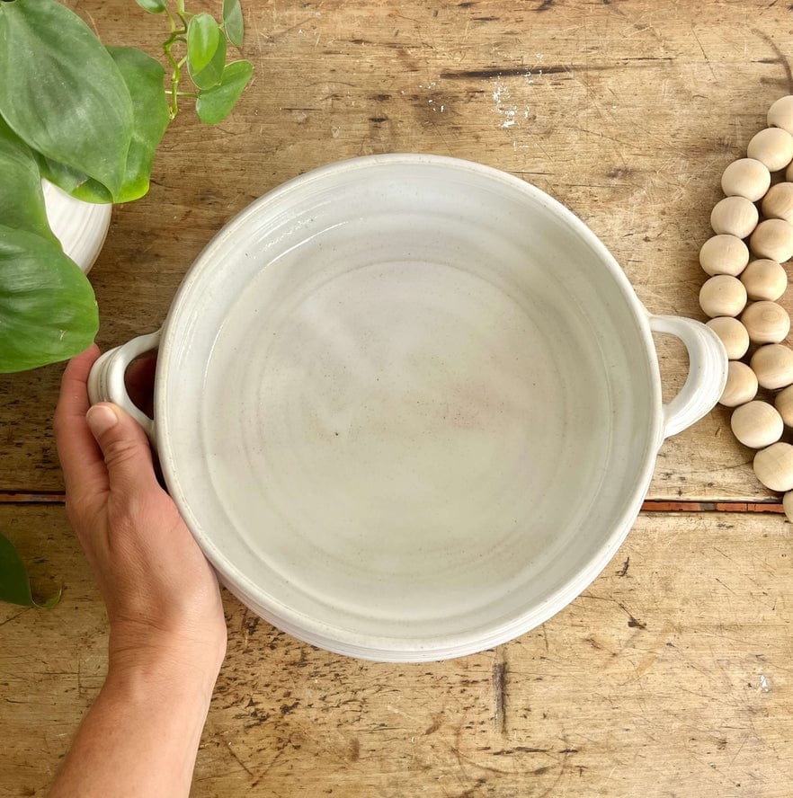 Coastal Clay Co Coastal Clay Co Deep Baker Casserole Dish Summer Meals, White - Little Miss Muffin Children & Home