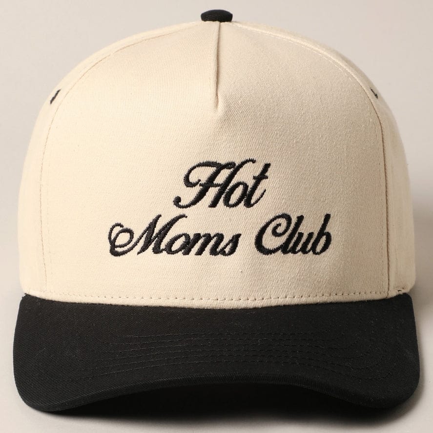 Fashion City Hot Moms Club Trucker Baseball Cap, Black - Little Miss Muffin Children & Home