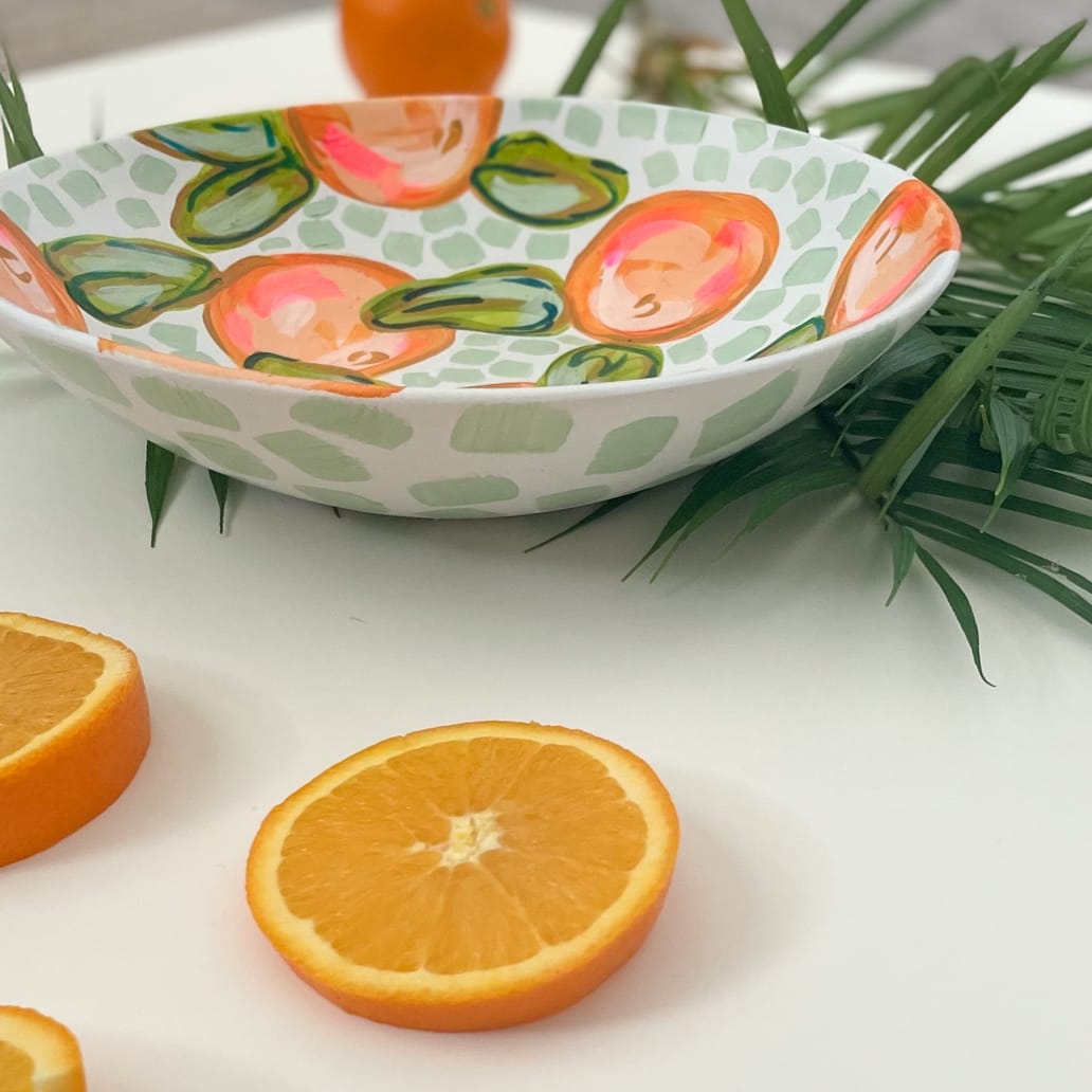 A Bowl Full of Oranges Decorative Platter