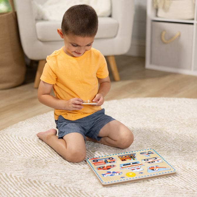 Melissa & Doug Melissa & Doug 8 Pc Vehicles Sound Puzzle - Little Miss Muffin Children & Home