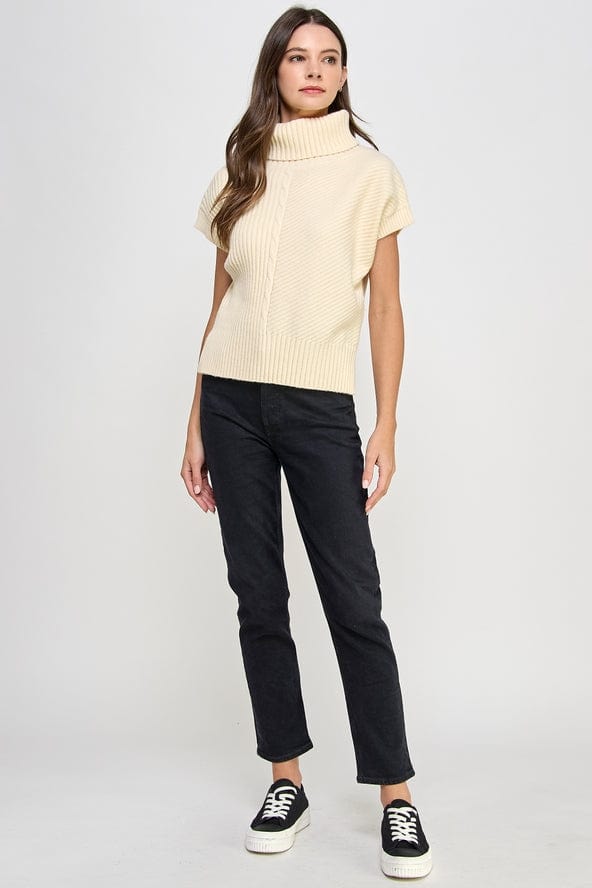 Ellison Ellison Sleeveless Turtle Neck Sweater - Little Miss Muffin Children & Home