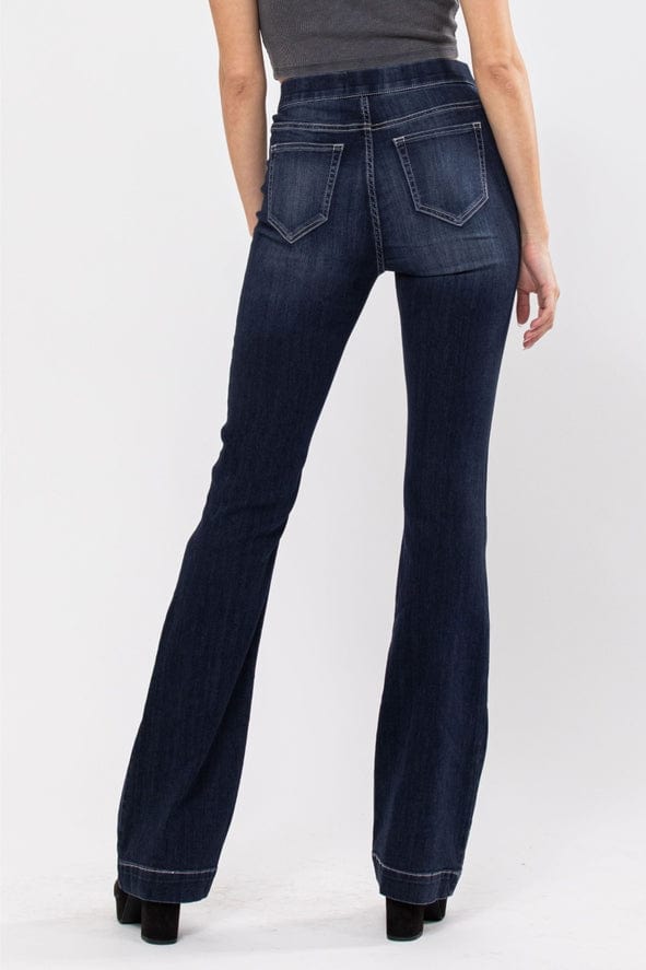 Cello Jeans Cello High Rise Dark Pull On Flare Jegging - Little Miss Muffin Children & Home
