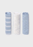 Mayoral Usa Inc Mayoral 3-Piece Set of Gauze Muslin Baby Cloths - Little Miss Muffin Children & Home