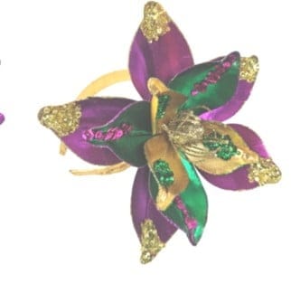 Mardi Gras Magnolia Headband with Sequins