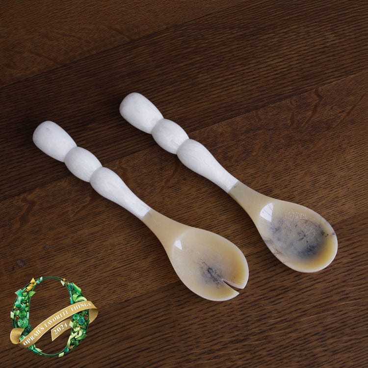 Beatriz Ball Beatriz Ball Resin Rio Bubble Salad Servers, White - Little Miss Muffin Children & Home