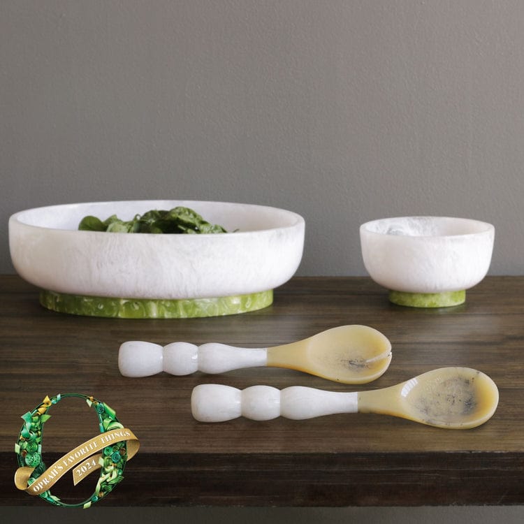 Beatriz Ball Beatriz Ball Resin Rio Bubble Salad Servers, White - Little Miss Muffin Children & Home