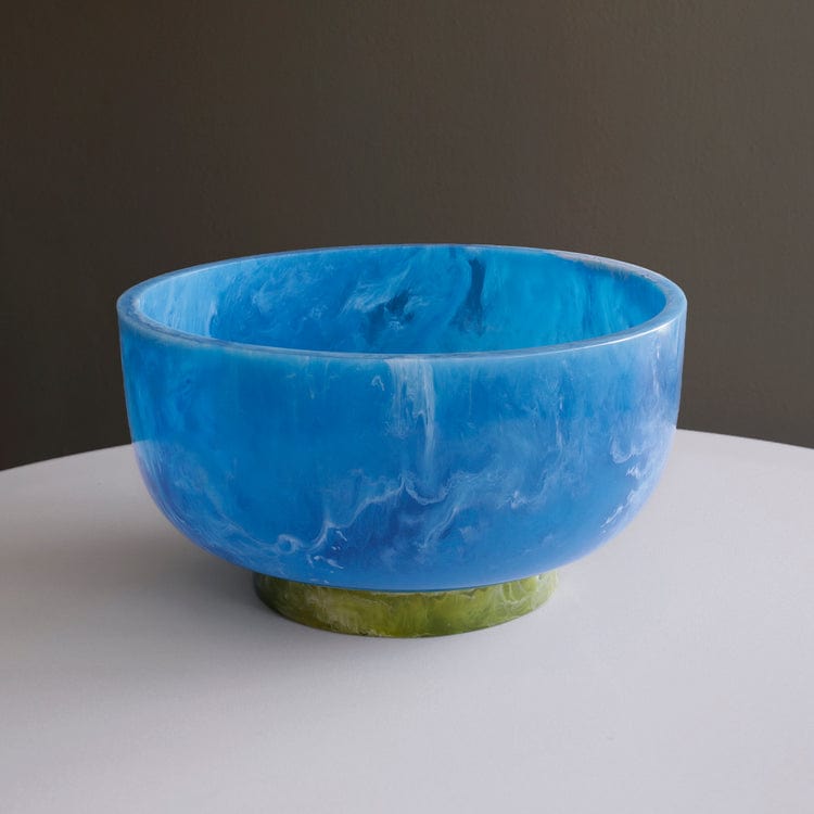 Beatriz Ball Beatriz Ball Vida Resin Rio Large Bowl with Base, Blue and Green - Little Miss Muffin Children & Home