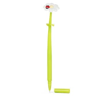 Wobbly Daisy Pen with Ladybug
