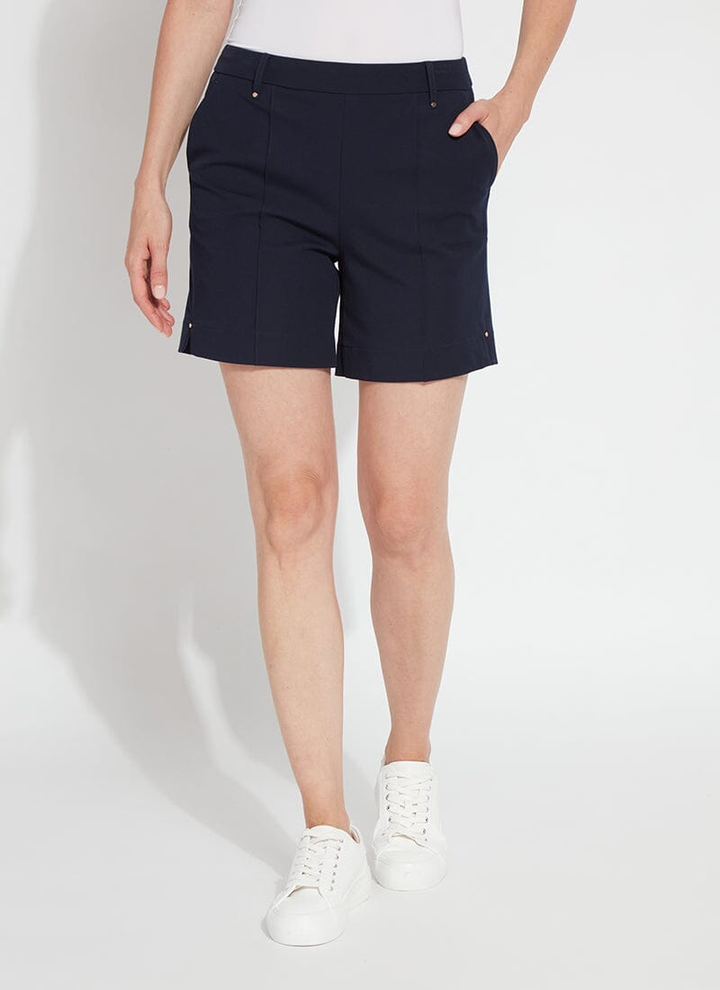 Lysse Lysse Amanda Stretch Twill Short in True Navy - Little Miss Muffin Children & Home