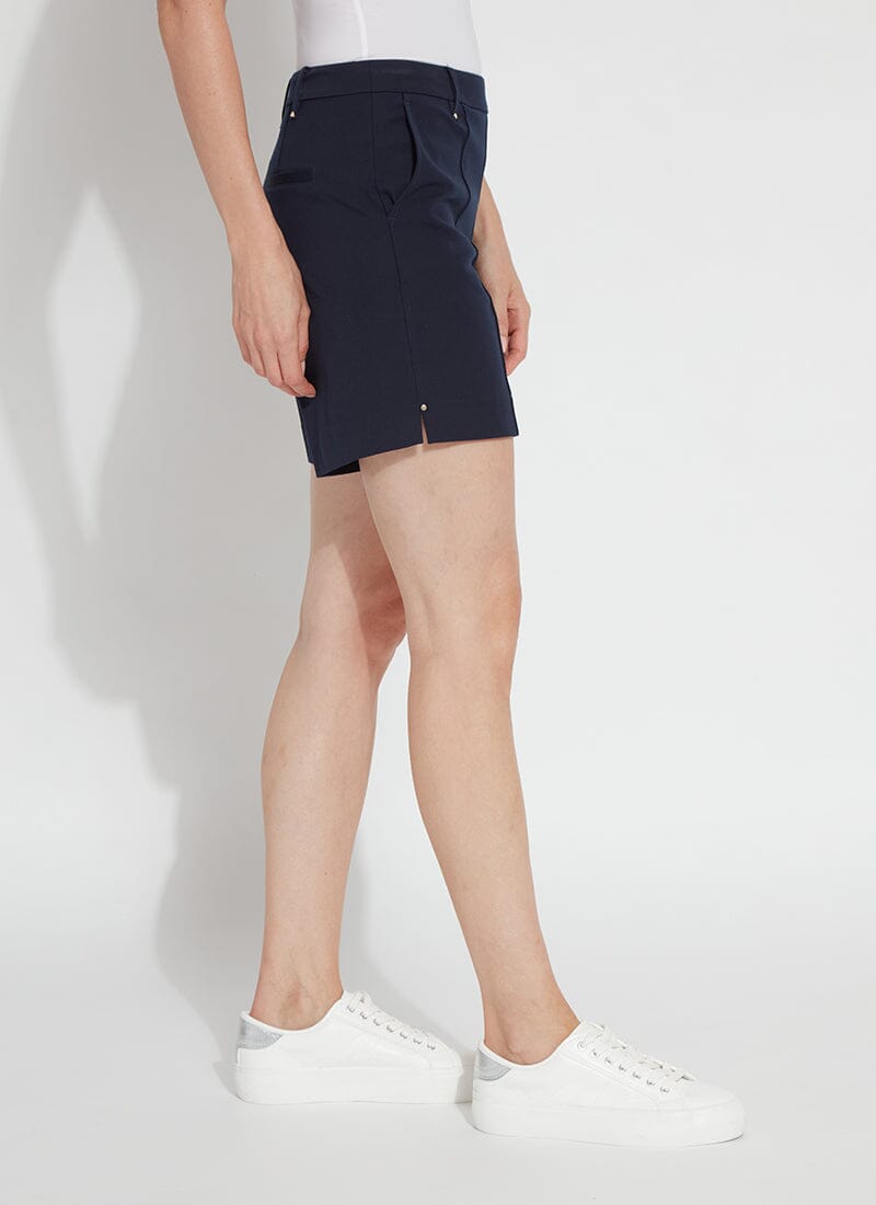 Lysse Amanda Stretch Twill Short in True Navy
