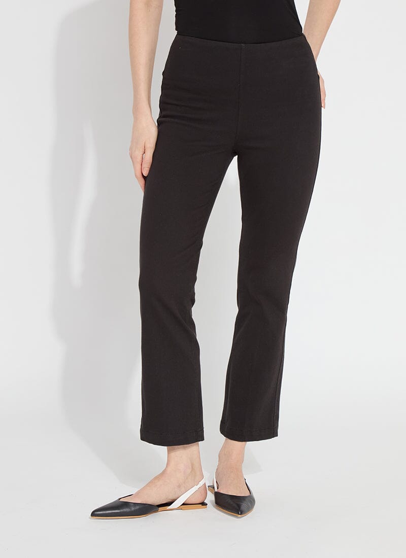 Ankle Baby Bootcut Denim in Black by Lysse